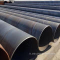 S275jr s355jr spirale/saldatura/tubo di acciaio a carbone nero/rotondo/tubo